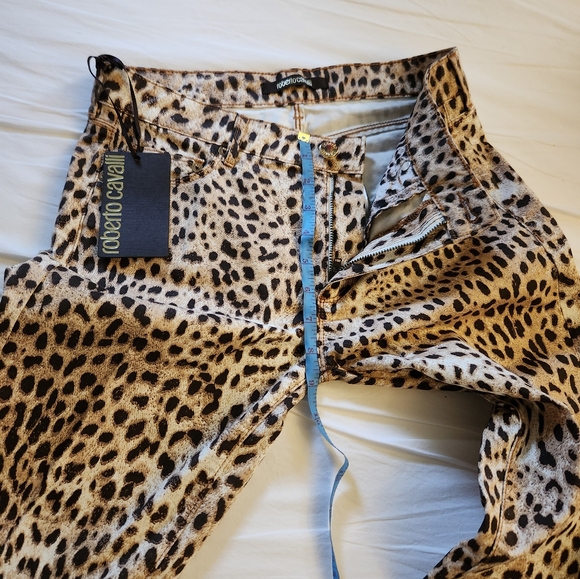 COPY - ROBERTO CAVALLI LEOPARD PRINT SKINNY JEANS - Picture 5 of 7